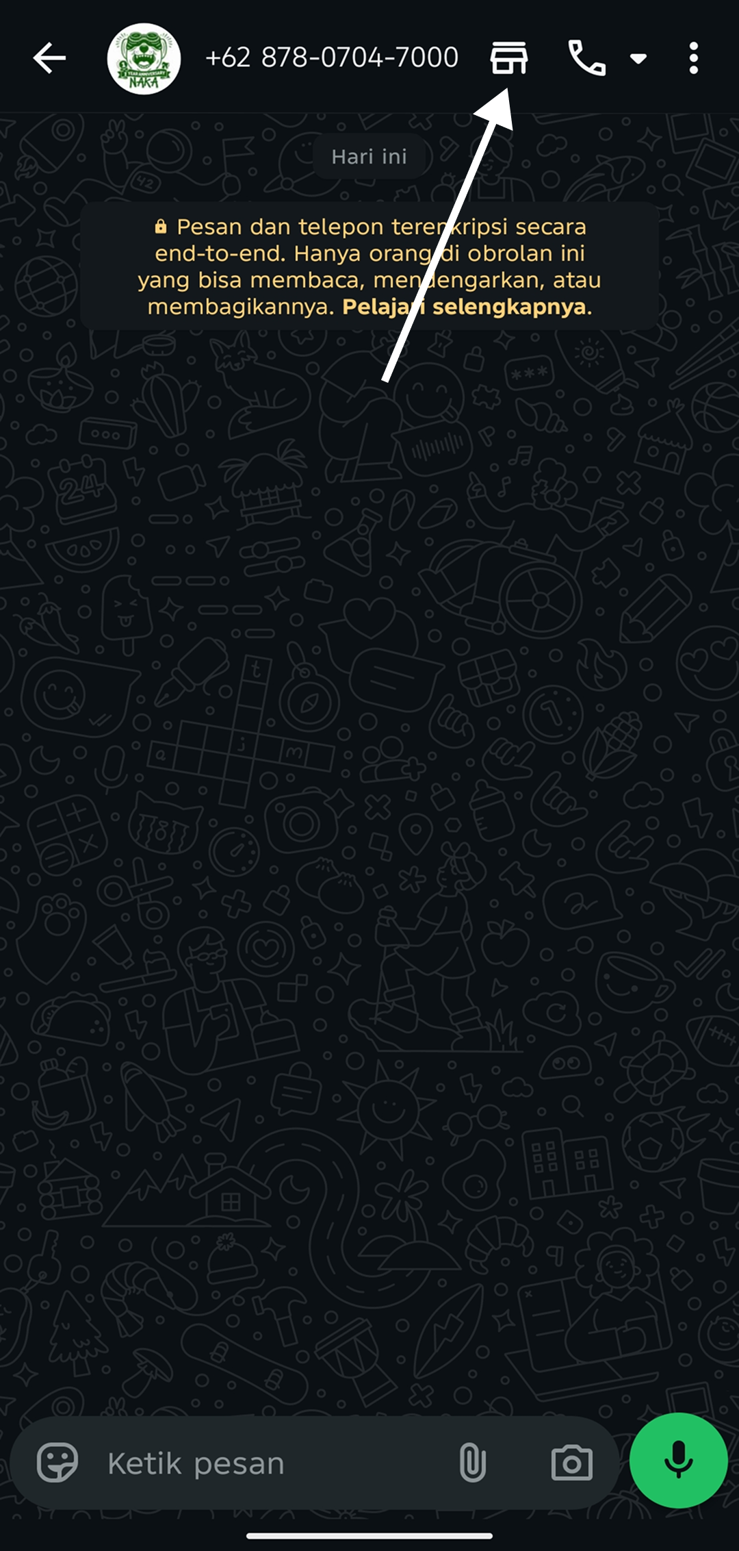 Langkah 1: Masuk ke WhatsApp Naka